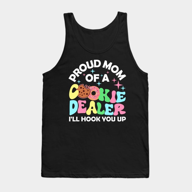 Proud Mom Of A Cookie Dealer Girl Tank Top by artbooming